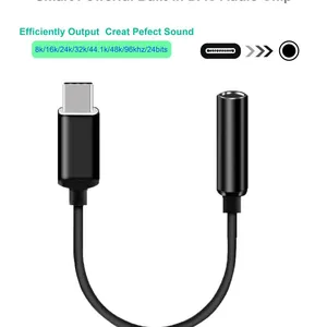 Metal USB C to 3.5mm Headphone Jack Adapter Type C Aux Audio Cable Converter for Huawei P40/P40Pro thumbnail-3