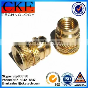 CNC Machined and Turned Brass CNC Knurled Fittings or Screws thumbnail-1