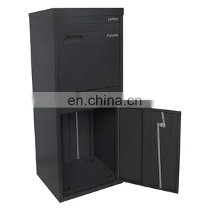 WELDON Front Access Secure Large Capacity Galvanized Steel Wall Mounted Locking Vertical Parcel Dropbox Mailbox thumbnail-1