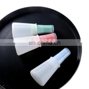 Barbecue Oil Brush Oil Dispenser With Brush High Temperature Resistant Silicone Oil Bottle With Brush Kitchen Baking Gadgets thumbnail-4