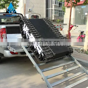 Outdoor Remote Controlling Mobile Rubber Robot Platform Tracked Vehicle thumbnail-3