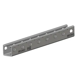 U Shape Punched Strut Channel Steel Galvanized Channel Bar thumbnail-1
