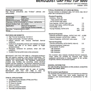BERGQUIST GP5000S35 GAP PAD 5000S35 GAP PAD TGP 5000 thumbnail-4