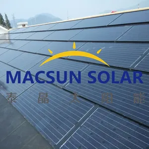 30W Double-Glass Triple-Arch CIGS Thin Film Solar Tiles thumbnail-1