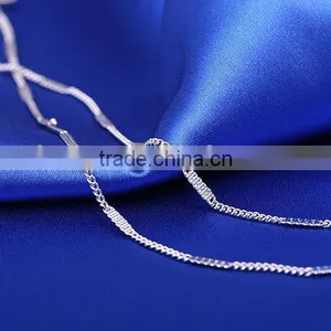 Hot New Products for 2015 Latest Design Rhodium Plated Fashion Jewellery Necklaces thumbnail-5
