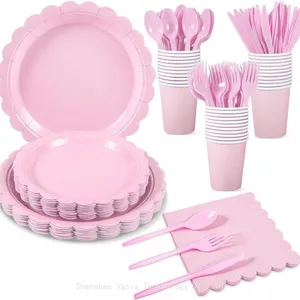 Cross-Border Hot Sale Party Tableware Kits - Plates, Cups & Cutlery for Wholesale thumbnail-2