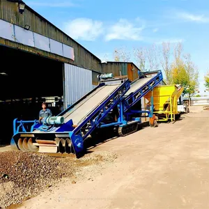 Nongyou Spiral Material Scraper, Grain Depot Belt Conveyor for Loading and Warehousing Machinery, Fully Automatic Crawler Walking Feeder thumbnail-3