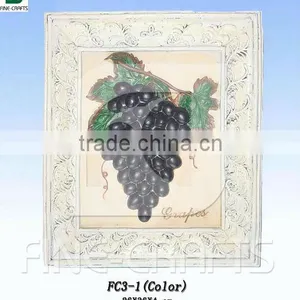 Polyresin Wall Art With Grape thumbnail-1