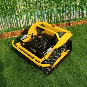 Wireless Brush Cutter Self-Locking Worm Gear Garden Robot Mower Lawn Mower on Tracks For Large Landscapes thumbnail-1