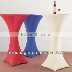 Spandex Cocktail Table Cover/white Cocktail Spandex Table Covers/cocktail Table Stretch Cover thumbnail-1