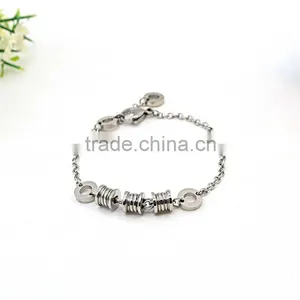 Silver Color Round Beads Man Chain Stainless Steel Bracelet thumbnail-3
