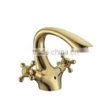 Wash Basin Mixer Tap Gold-plated Bathroom Faucet Golden Bathroom Faucet thumbnail-4