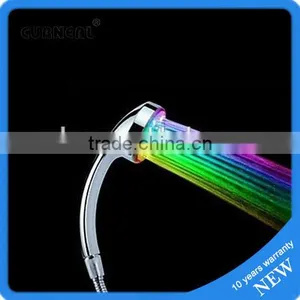 Three Colors Changing LED Bathroom Shower Head With Temperature Digital Display thumbnail-1