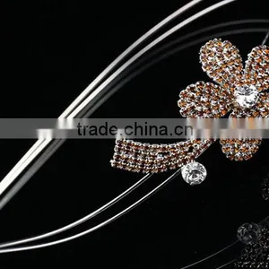 Wholesale Elegant Diamond Flower Headband Hairband For Women Fashion Korean Hair Accessories thumbnail-4