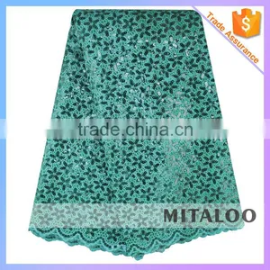 Mitaloo Nigerian High Quality Fashion Lace African Sequins Organza Lace Fabric MOG0196 thumbnail-1