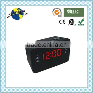 Hot Sale Cute Desk Digital Alarm Clock Radio (AM FM Radio) / Digital PLL Alarm Clock Radio thumbnail-1