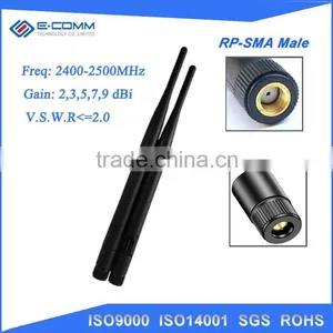 Good Performance 5dBi WIFI Antenna 2400-2500MHz Long Range Rubber Whip Wireless Antenna thumbnail-1