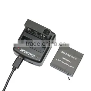 1400mAh Battery for Xiaomi yi 2 4K Camera Battery Pack for Z16-1 thumbnail-3