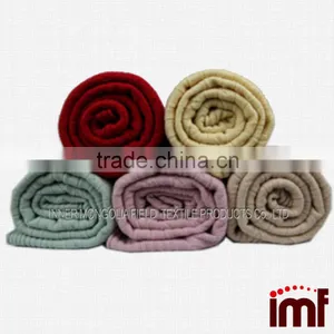Chinese Knitted Cashmere Blanket Merino Wool Blanket Factory thumbnail-2