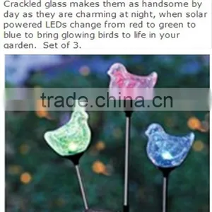 RYP3072 Set of 3 Solar Bird Light thumbnail-1