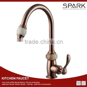 Vintage Style Antique Bronze Sink Faucet Swivel Handle Mixer thumbnail-1