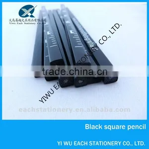 7 Inch Wooden Black Square Ruler Pencil thumbnail-1