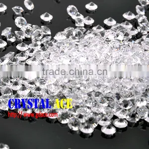 Clear Crystal Chaton, Decorative Diamante Confettie, Unfoiled Diamond Confettie for Wedding and Party thumbnail-1