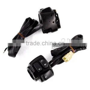 BJ-SW-005 Black Motorcycle Control Switches 1" Handlebar 29" Wire Harness for Harley thumbnail-2