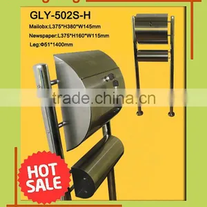 Free Standing Stainless Steel Cylinder Lock Mailbox thumbnail-1