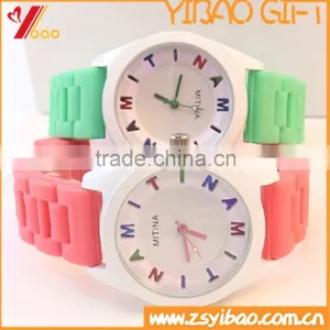 Delicate Candy Color Fashion Silicone Watch thumbnail-1