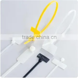 Self Locking Marker Nylon Cable Ties With Lable thumbnail-1