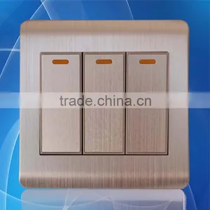New Design 3 Gang 1 Way 2way Electrical Wall Switch Reset Control Doorbell thumbnail-1
