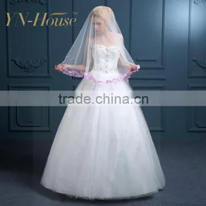 Belly Dance Silk Face Indian Muslin Wedding Veil thumbnail-4