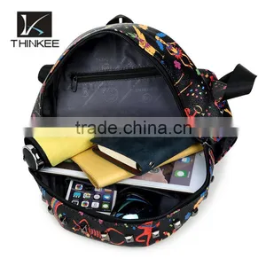 China Suppliers Wholesale Custom Deer Design 3D Print Backpacks thumbnail-4