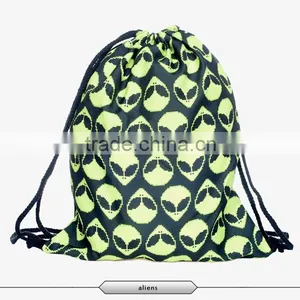 High Quality Drawstring Sport Backpack With Cute Printing thumbnail-4