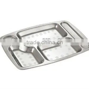 Stainless Steel Fast Food Tray Mess Tray thumbnail-1