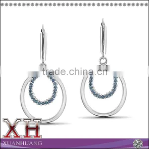Hot Sale Double Circle Drop Earrings thumbnail-1