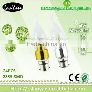 New Fashion Indoor 4w E26 Led Bulb Candle With CE ROHS Made in China thumbnail-1