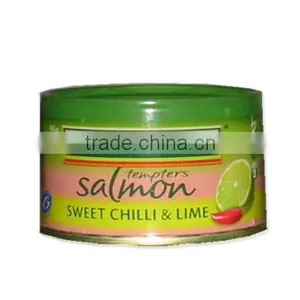 Hight Quality Skinless and Boneless Canned Salmon With Brine thumbnail-2