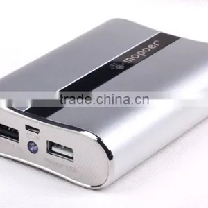 Hot-selling 10000mAh Portable Battery Power Banks Aluminium Casing Dual USB Output thumbnail-2