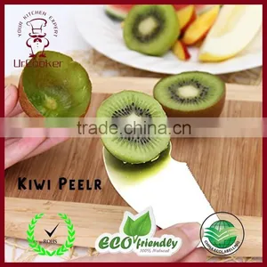 2 in 1 Stainless Stee Kiwi Peeler Fruit Knife Kiwi Parer thumbnail-1