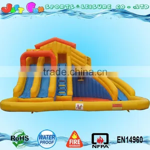 Giant Inflatable Water Slide for Adults , Large Screamer Water Slide With Pool for Sale thumbnail-2