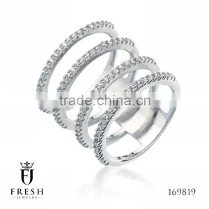Fashion 925 Sterling Silver Ring - 169819 , Wholesale Silver Jewellery, Silver Jewellery Manufacturer, CZ Cubic Zircon AAA thumbnail-1