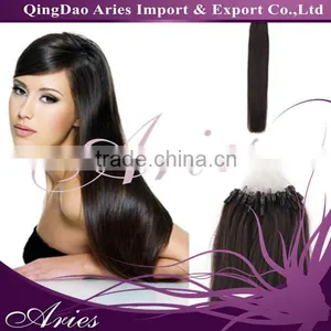 Top Quality 18" Ombre Two Colors Natural Silky Straight Micro Loop Ring/Beads Hair Extension#12/20 thumbnail-6