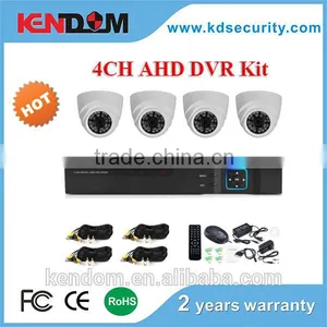 Kendom KD-AK4070PD-AH Top Sale HD AHD CCTV Camera 720P IR Dome Secuirty System 4CH DVR Kit Indoor Surveillance thumbnail-1