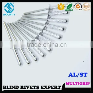 HIGH QUALITY FACTORY DOME HEAD A/S MULTI GRIP POP RIVETS thumbnail-5