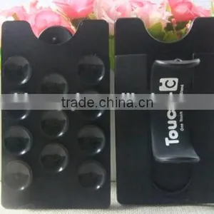 One Touch New Design Sucker Silicone Smart Phone Card Pocket Stand thumbnail-1