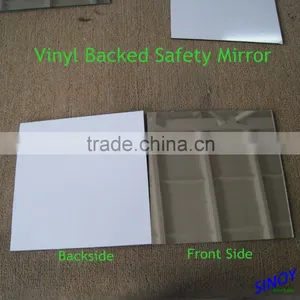 4mm Vinyl Safety Backing Silver Mirror Glass CAT-I Film and CAT-II Film thumbnail-6