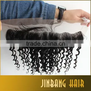 Silk Base Full Frontal Lace Closure 13x4 Brazilian Deep Wave Lace Frontal Closure Ear To Ear Lace Frontal thumbnail-3