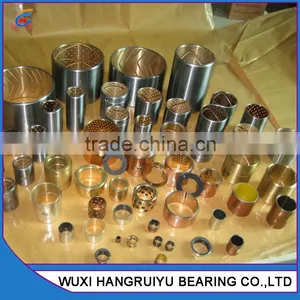 25 mm Shaft & 20mm Long Wrapped Oil Impregnated Bronze Sleeve Bushings With Diamond Shaped Lubrication Indents thumbnail-1